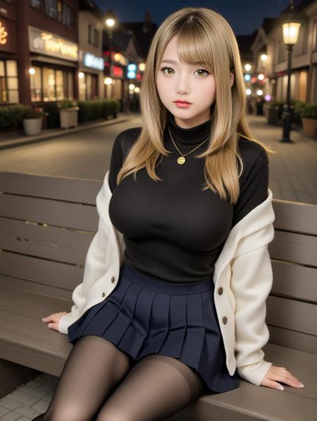 12195-1409347491-1 girl, solo, large breasts, long hair, straight hair, golden yellow hair, bule eyes, sweater, black sweater, white cardigan, pl.png